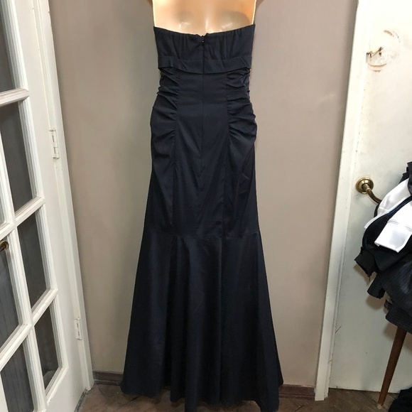Strapless Formal Mermaid Style Dress - Picture 2 of 4